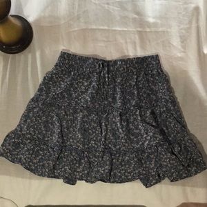 Flower print skirt
